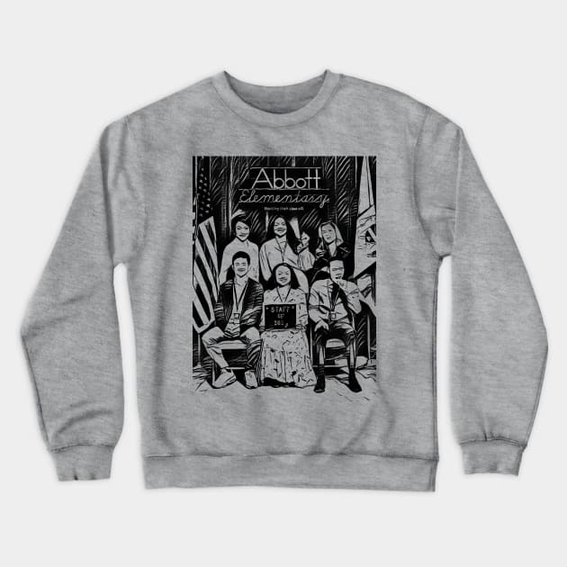 abbott elementary Crewneck Sweatshirt by RetroScribbles